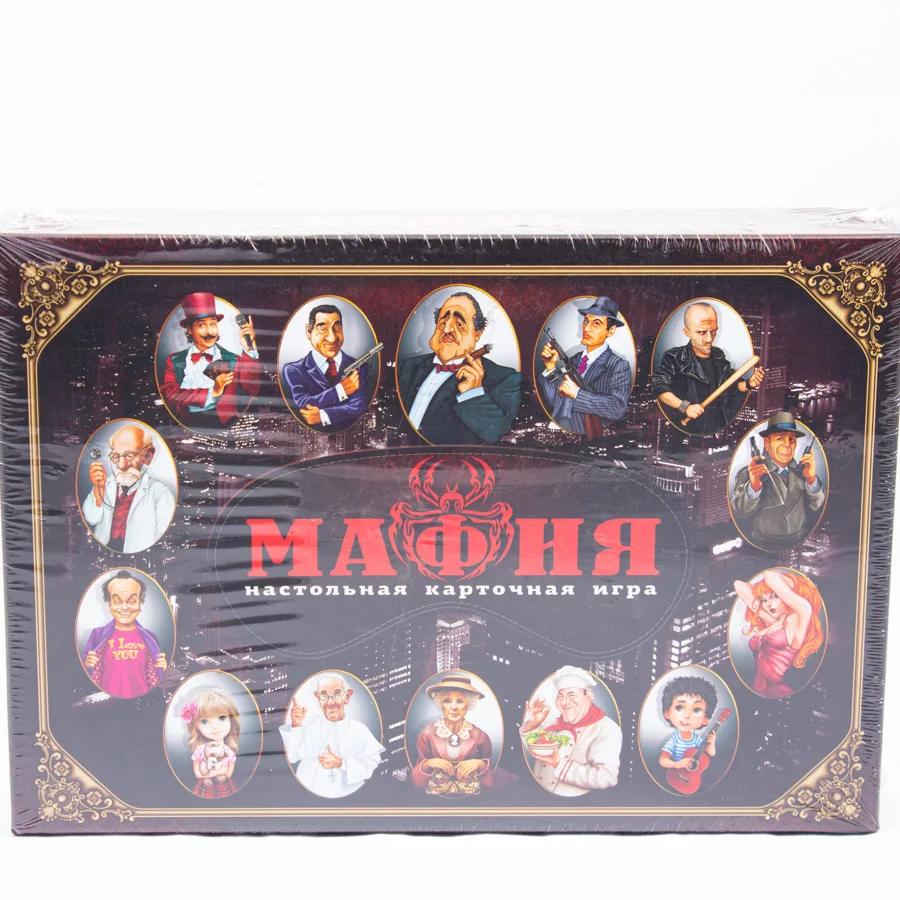 Игра Мафия с масками для сна подарочный набор Вся семья в сборе игрушка настольная вечеринка команда друзья психологическая