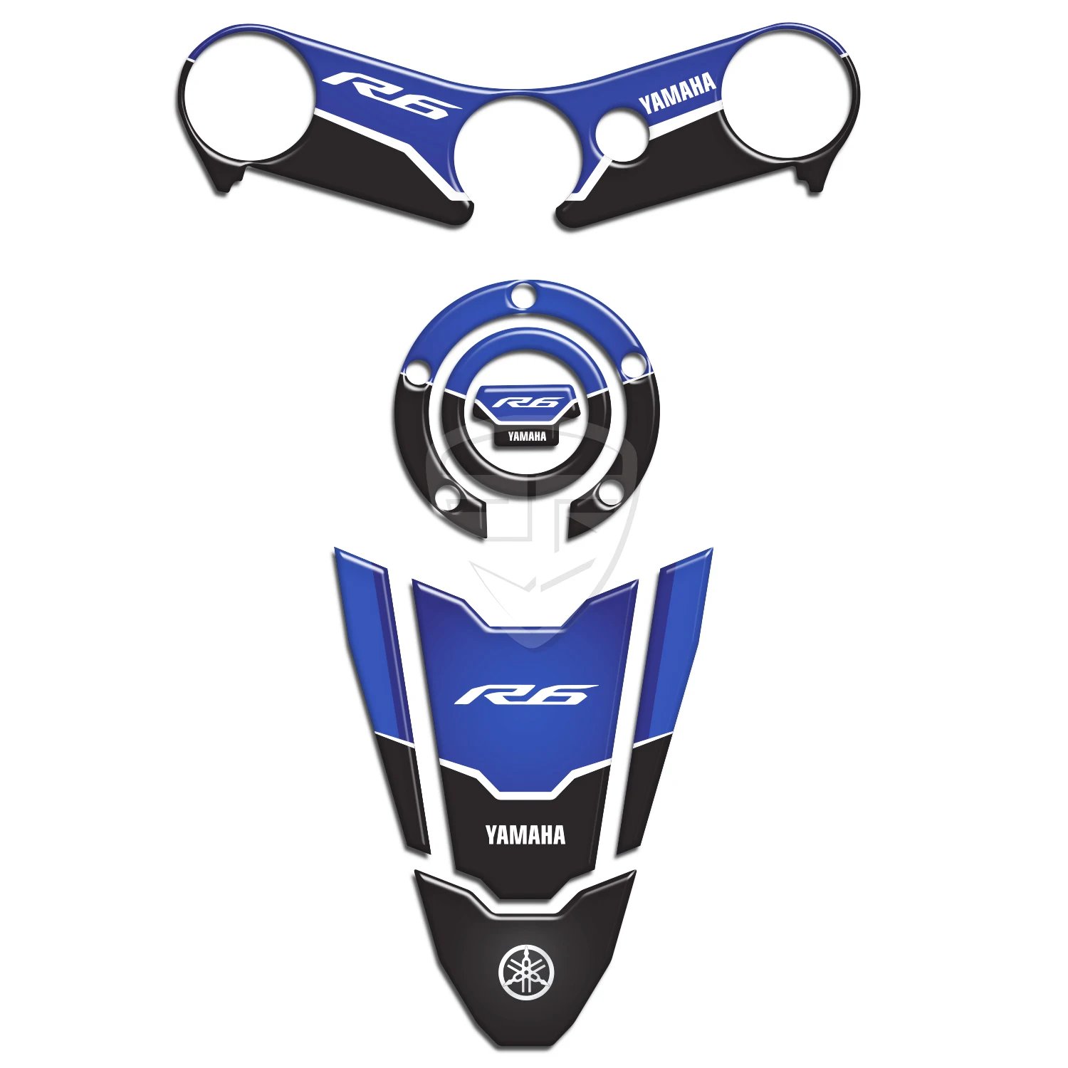 

Наклейка на бак топлива мотоцикла, для Yamaha YZF R6 YZF600 2006 - 2016