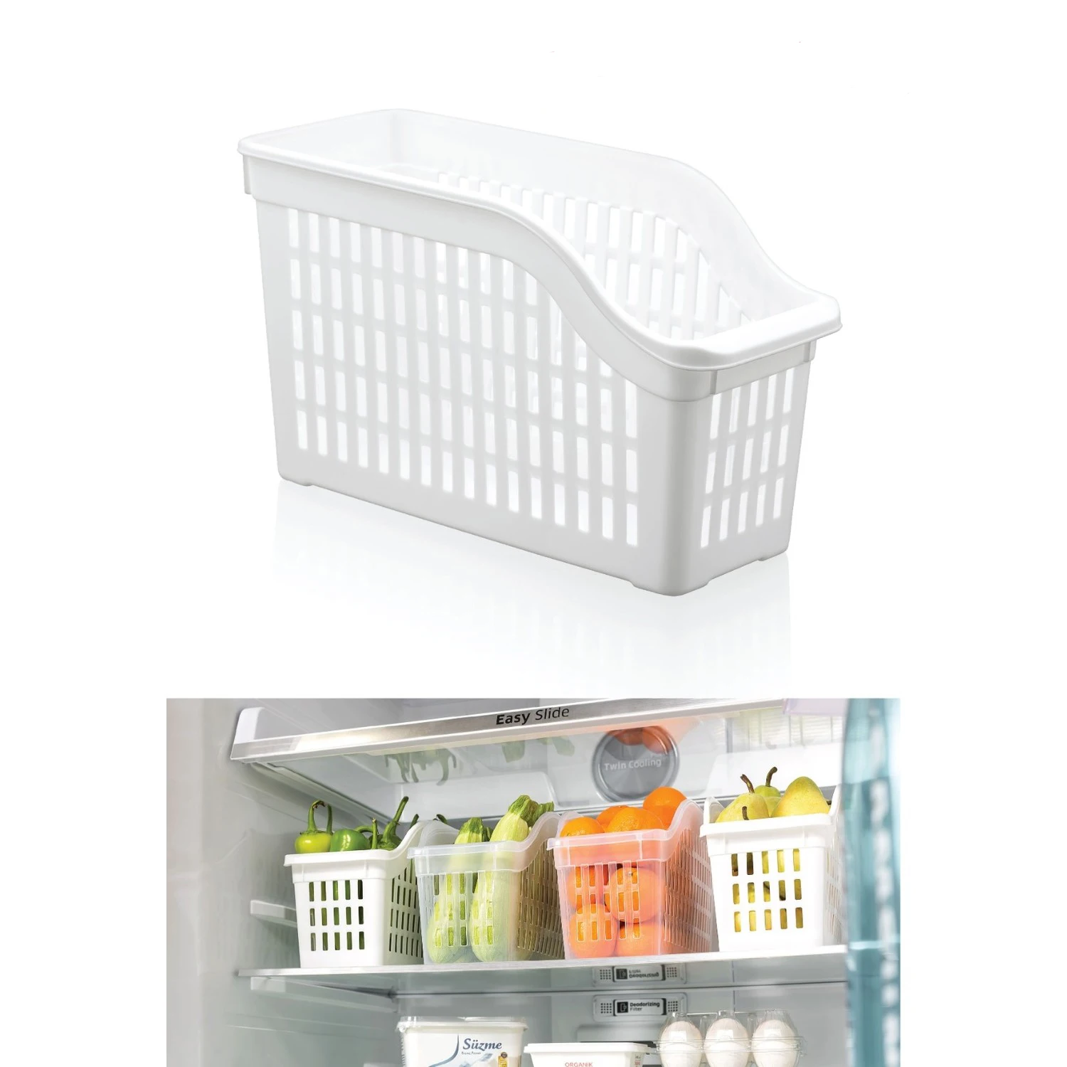 

Kitchen Refrigerator Organizer Basket Container kitchen accessories For kitchen storage cabinets storage basket gadget
