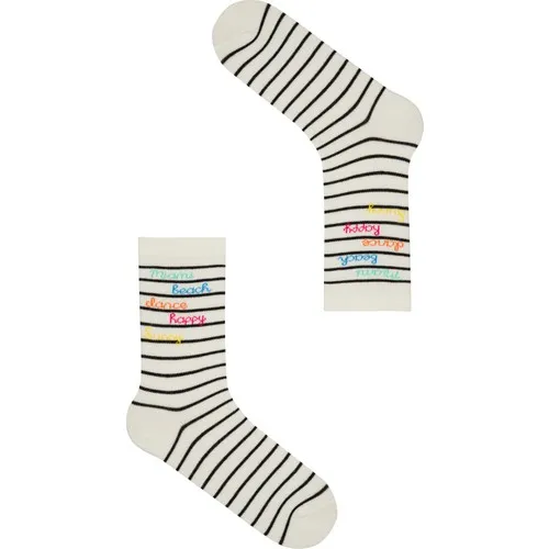 5Pc Penti Marşmelov Miami Striped Socket Socks Striped casual fast shipping made in Turkey