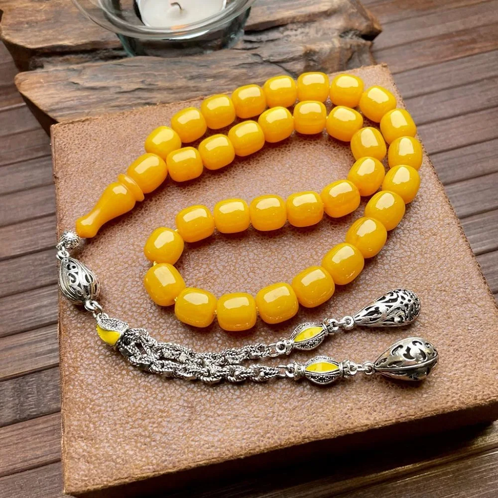 Лучшее качество натуральный камень смола настоящая Янтарный Халцедон бусы