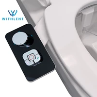 withlent bidet toilet seat shower two nozzles self cleaning non electric shattaf sprayer anus anul bottom washing faucet water