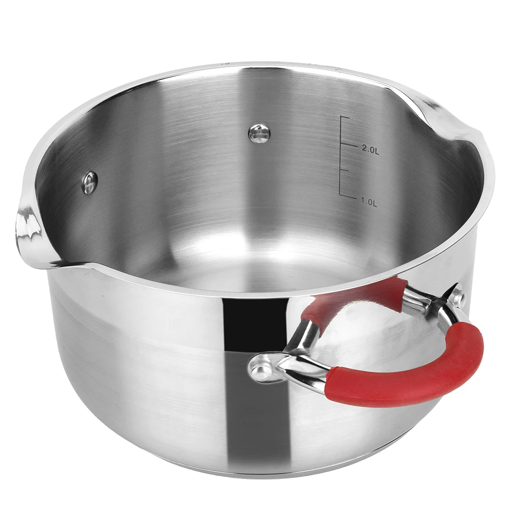 Утолщенная кастрюля для супа из нержавеющей стали 304 24 см 6 1 л антипригарная