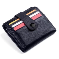 genuine leather mens black wallet with snap fastener mens leather card holder made in turkey gifts for men