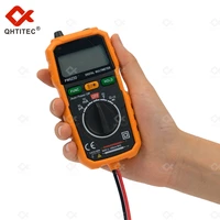 qhtitec mini multimeter pm8232 professional digital multimeter tester auto range ammeter voltmeter 3 in 1 ncv electrician tools