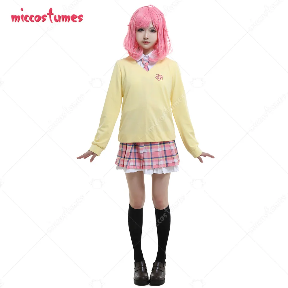 Noragami Ebisu Kofuku женский костюм для косплея желтый свитер юбка наряд на Хэллоуин| |