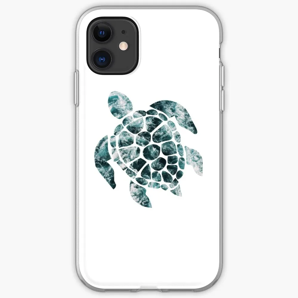 

Sea Turtle - Turquoise Ocean Waves Essential Phone iPhone 11 For iPhone 11 13 12 Pro XR X 7 8 Plus XS Max 6S Smart Phone Cover