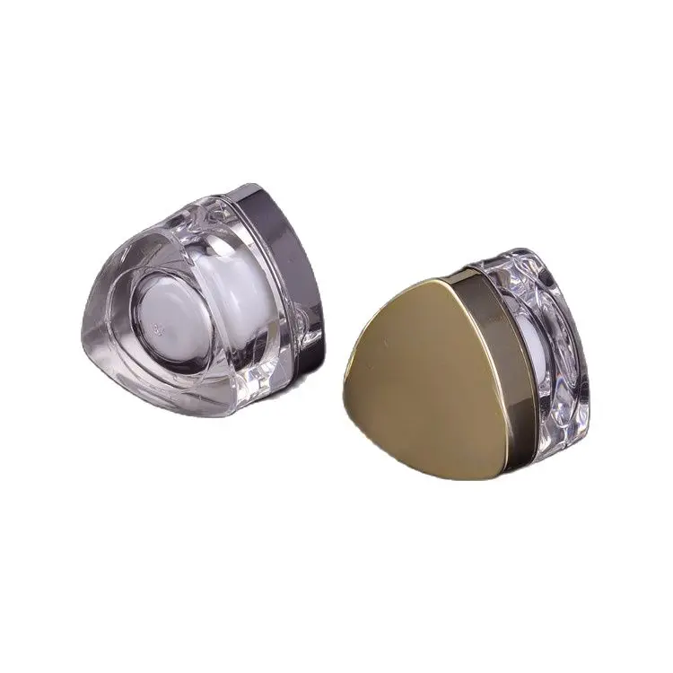 10 г акриловая треугольная форма искусственная банка для крема