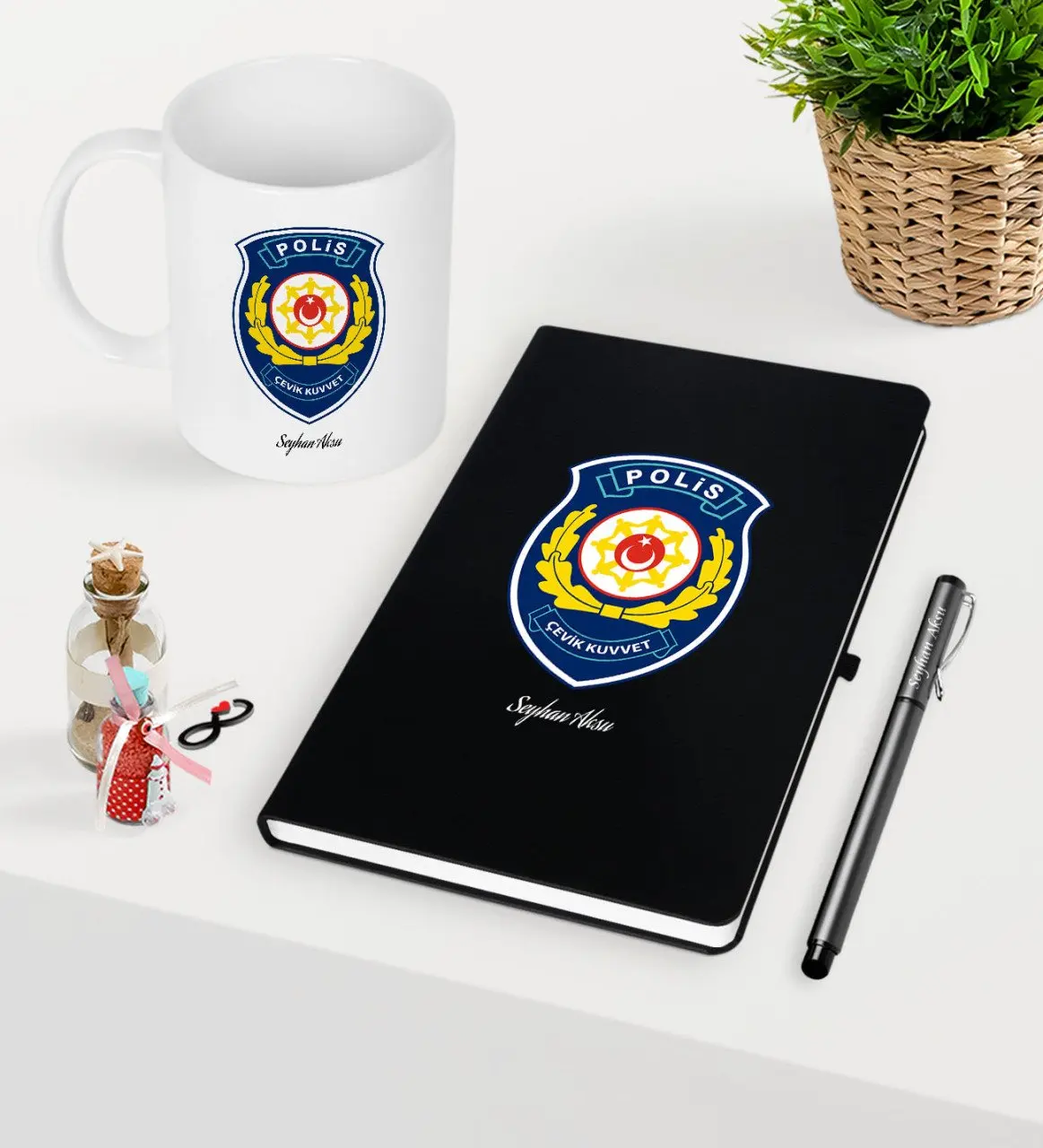 

Персонализированные Polis Riot тематические черная ручка для записной книжки Набор кружек