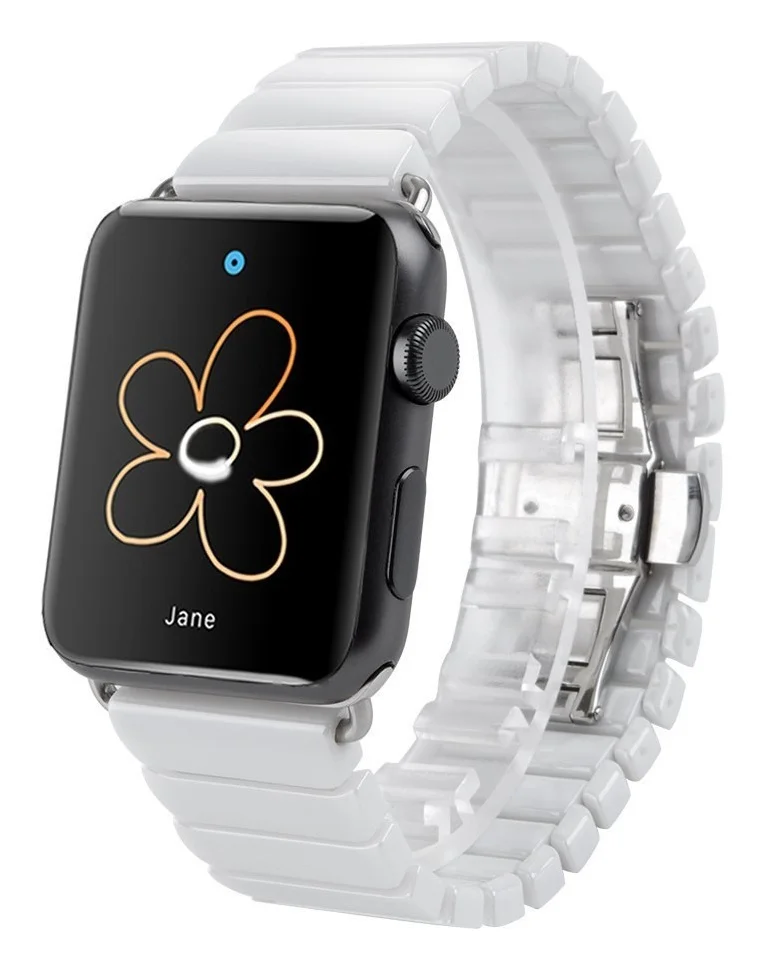 Ремешок для Apple watch 42mm Ceramic Loop New белый|Ремешки часов| |