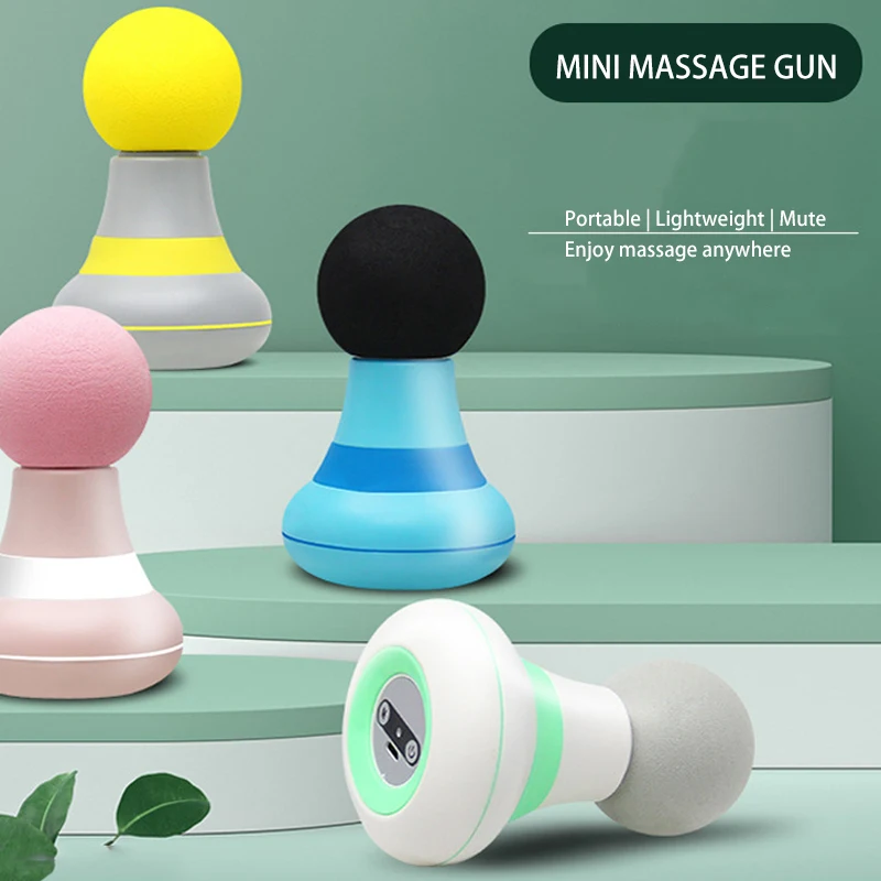 

Portable Mini Pocket Massage Gun Handheld Deep Tissue Muscle Relaxer Electric Massager for Body Neck Back Pain Relief 6 Level