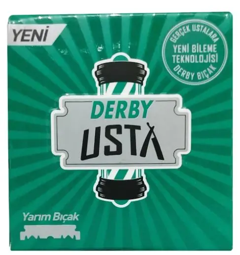 

Derby Usta Single Edge Razor Half Blades 1 Pack/100 Blades