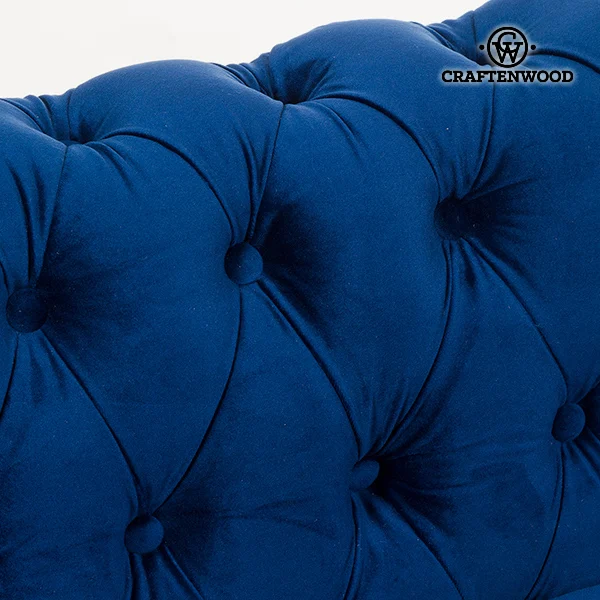 2 местный диван в стиле Честерфилд бархат темно синий расслабиться ретро