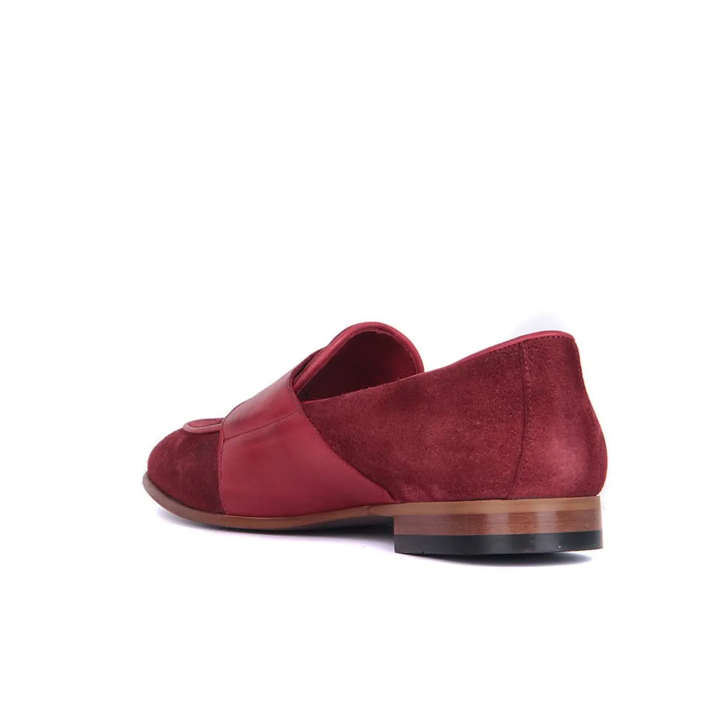 Sail-Lakers/бордовая замшевая мужская повседневная обувь из натуральной кожи