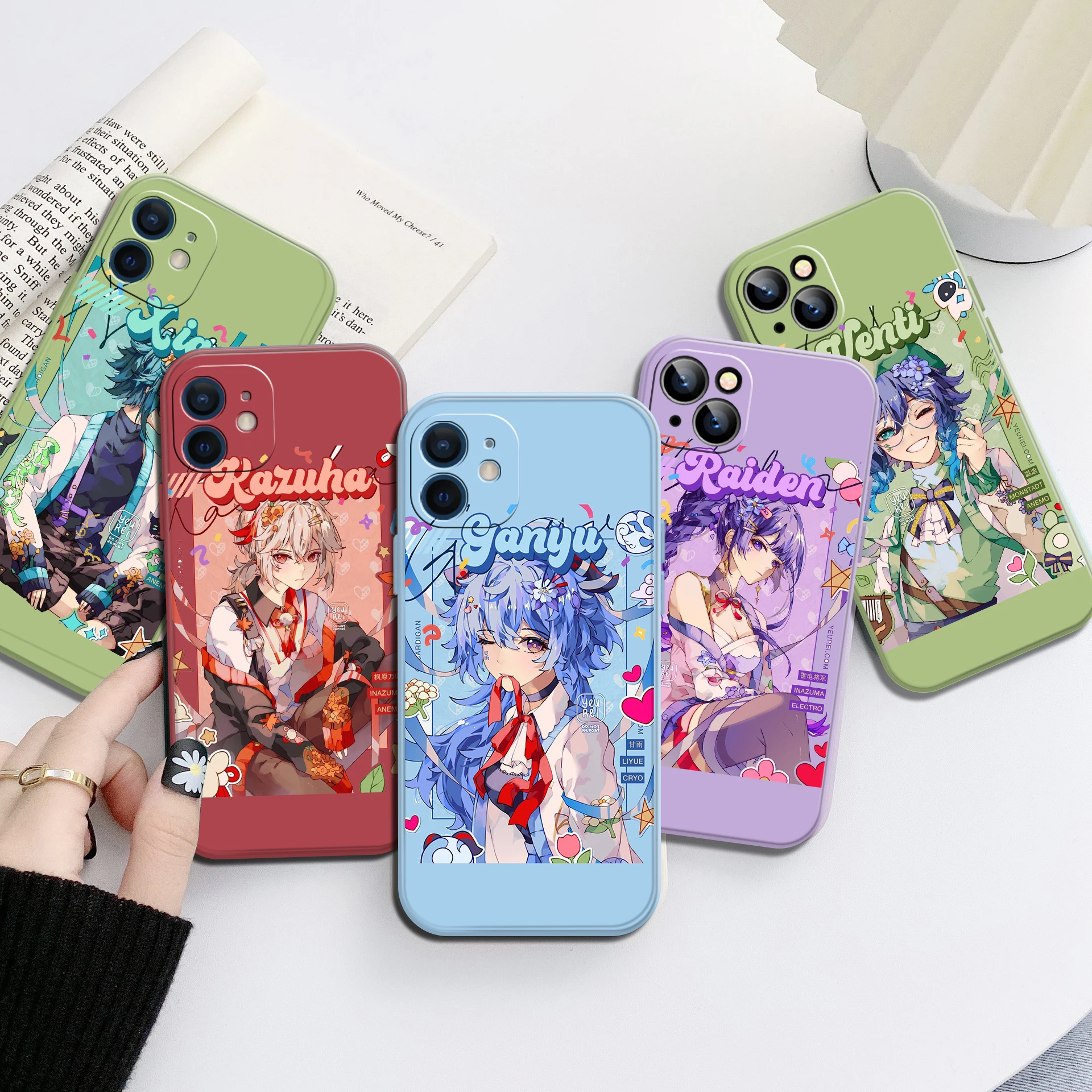 

Genshin impact Hot Phone Case For iPhone 13 12 11 Pro 12mini 6 7 8 11 XR XS 12 Pro MAX SE 2020 13 Pro Anime Cute shell TPU Funda
