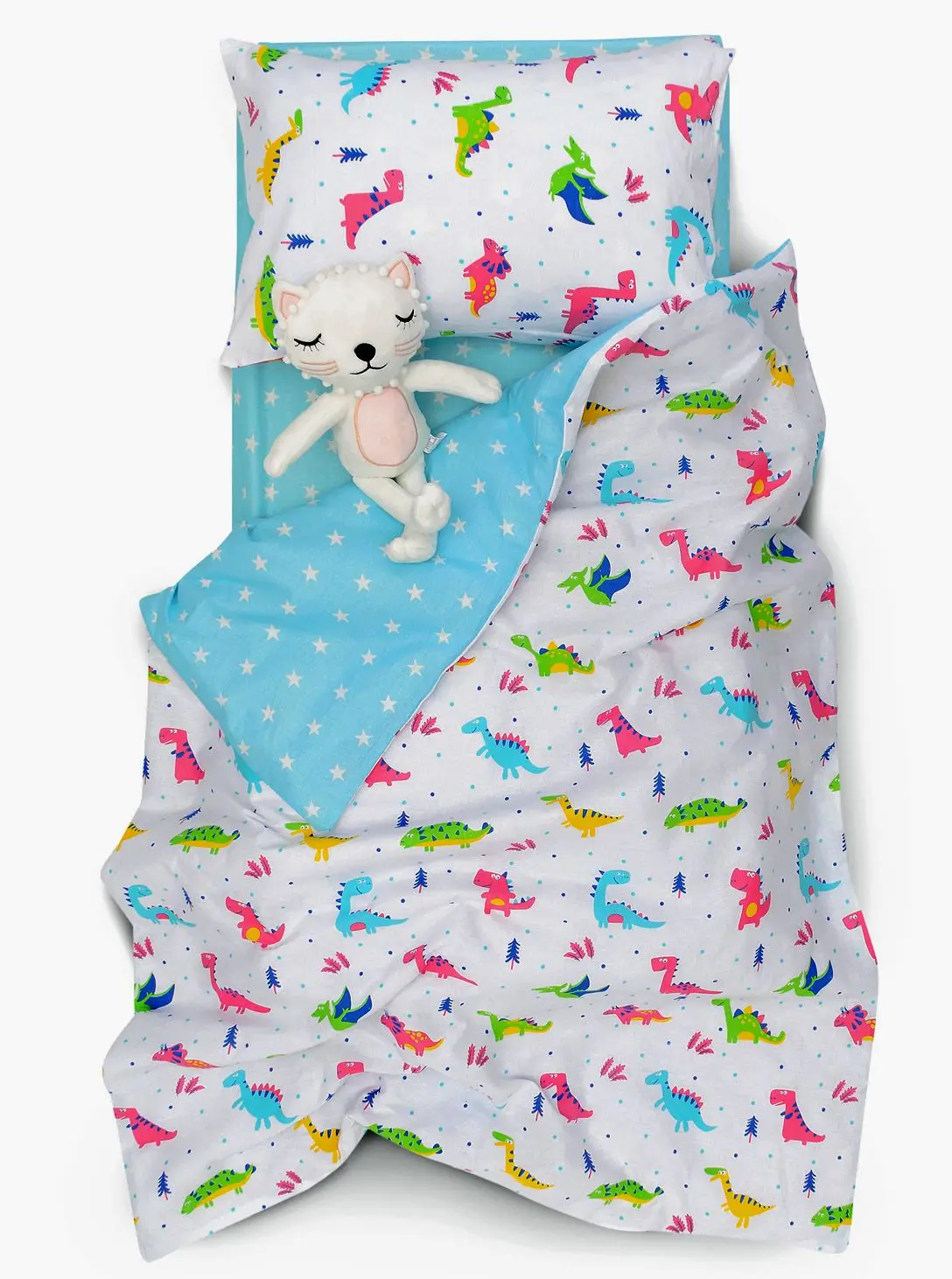 Детский комплект постельного белья ВЕСЕЛЫЕ ЗВЕРИ хлопок | Мать и ребенок