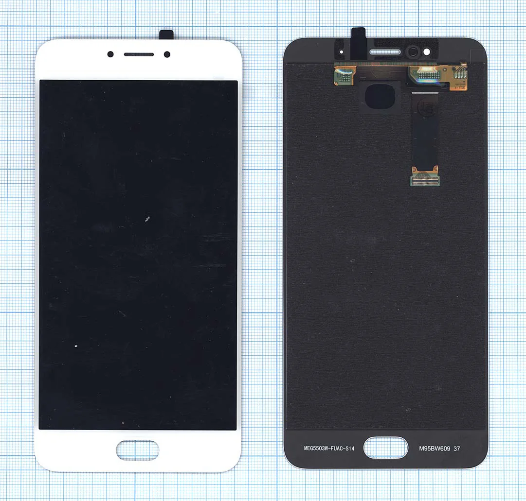 Модуль (матрица + тачскрин) для Meizu MX6 белый |
