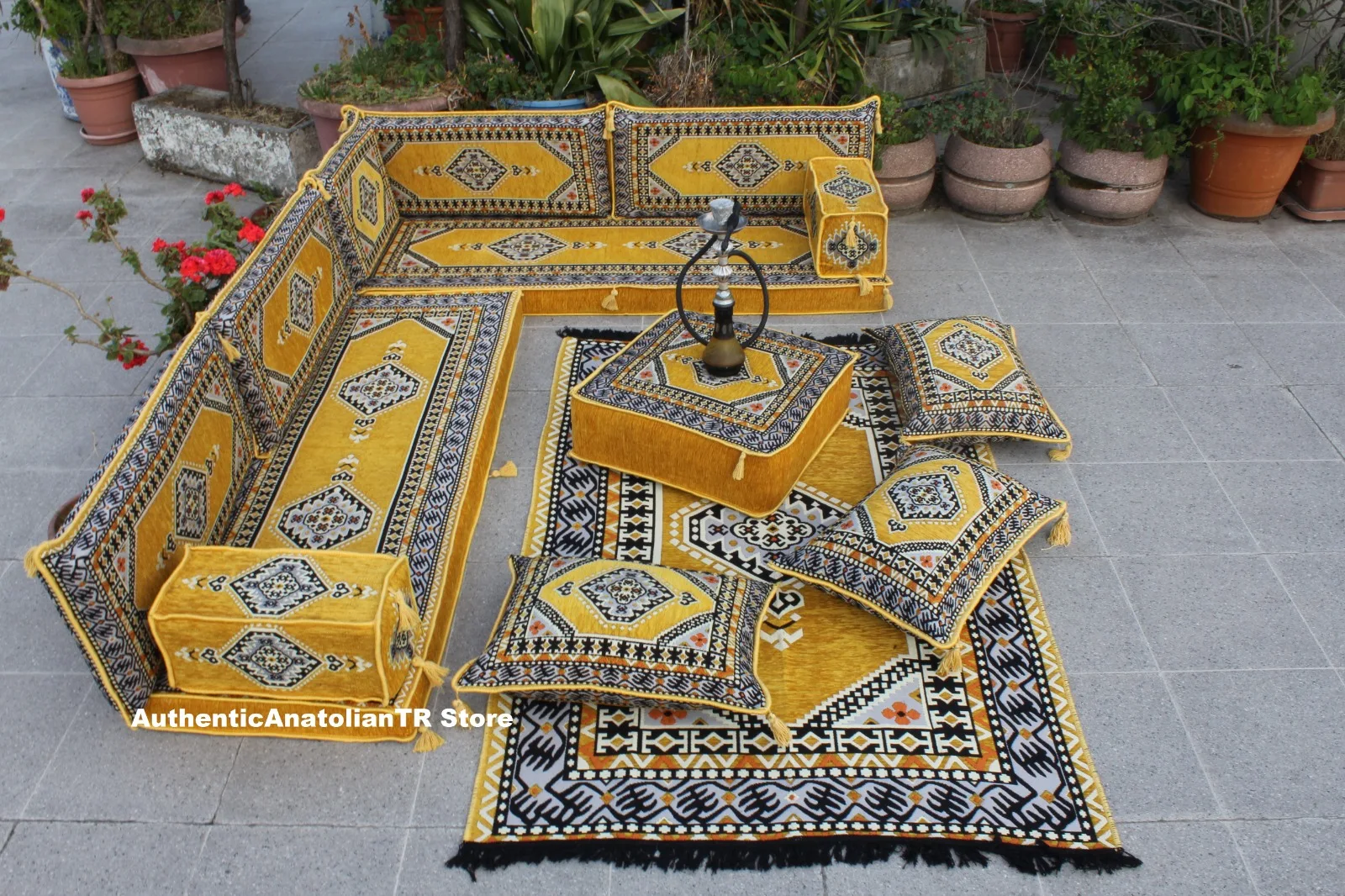 Уличное сидение для пола арабские восточные узоры стол оттоманки диван кальяна