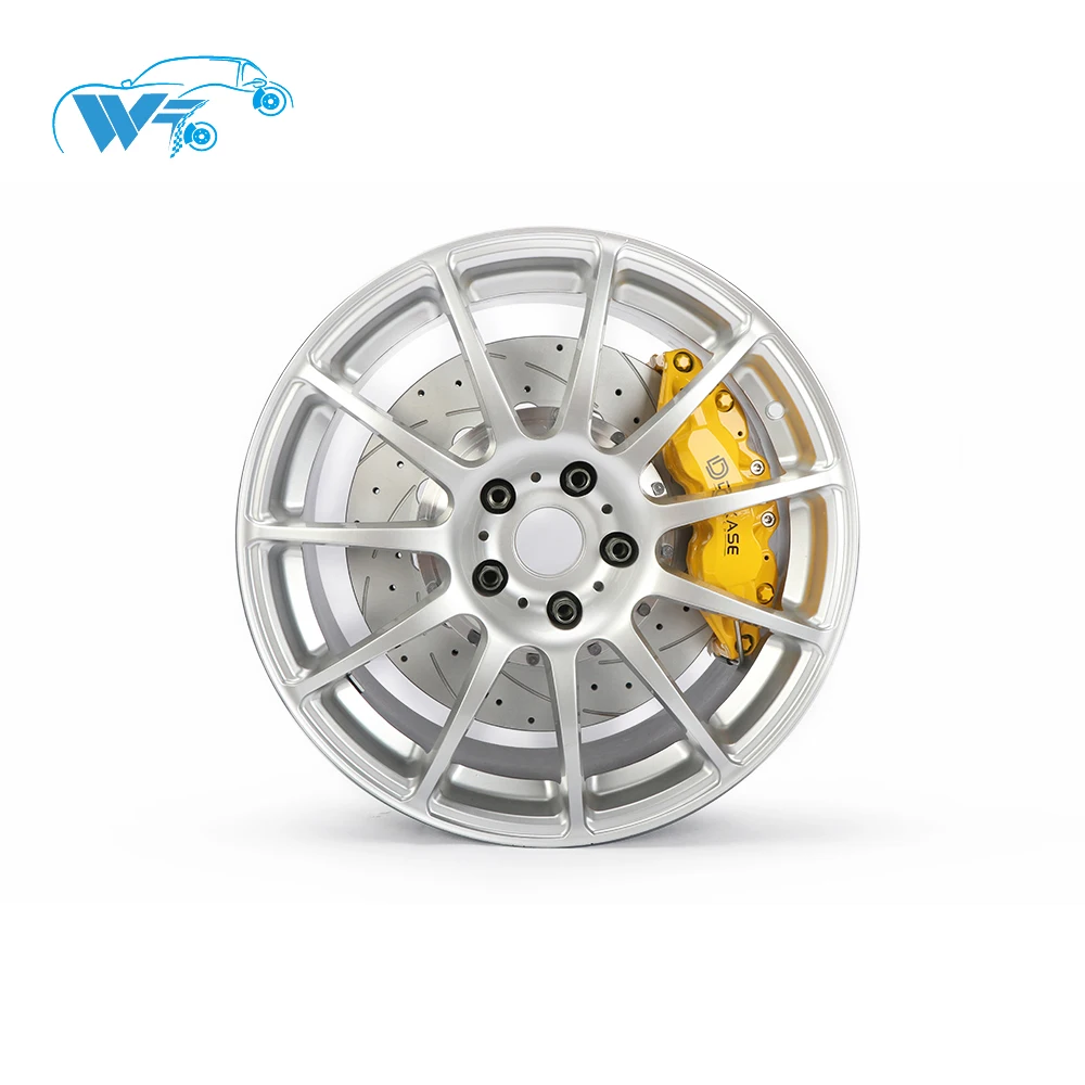 

KOKO RACING car brake DISCASE A61 brake caliper yellow color 18 inches front wheel 380*32mm brake disc for Jaguar X-type 2004