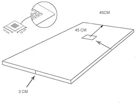 Receveur de douche extrapolat 70X160 см Noir Ral:9005 Résine et chares minérales Текстура Ardoise.|Душевые поддоны| |