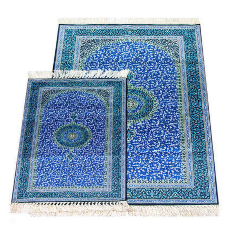 Превосходное качество мусульманский молитвенный коврик набор для мамы отца