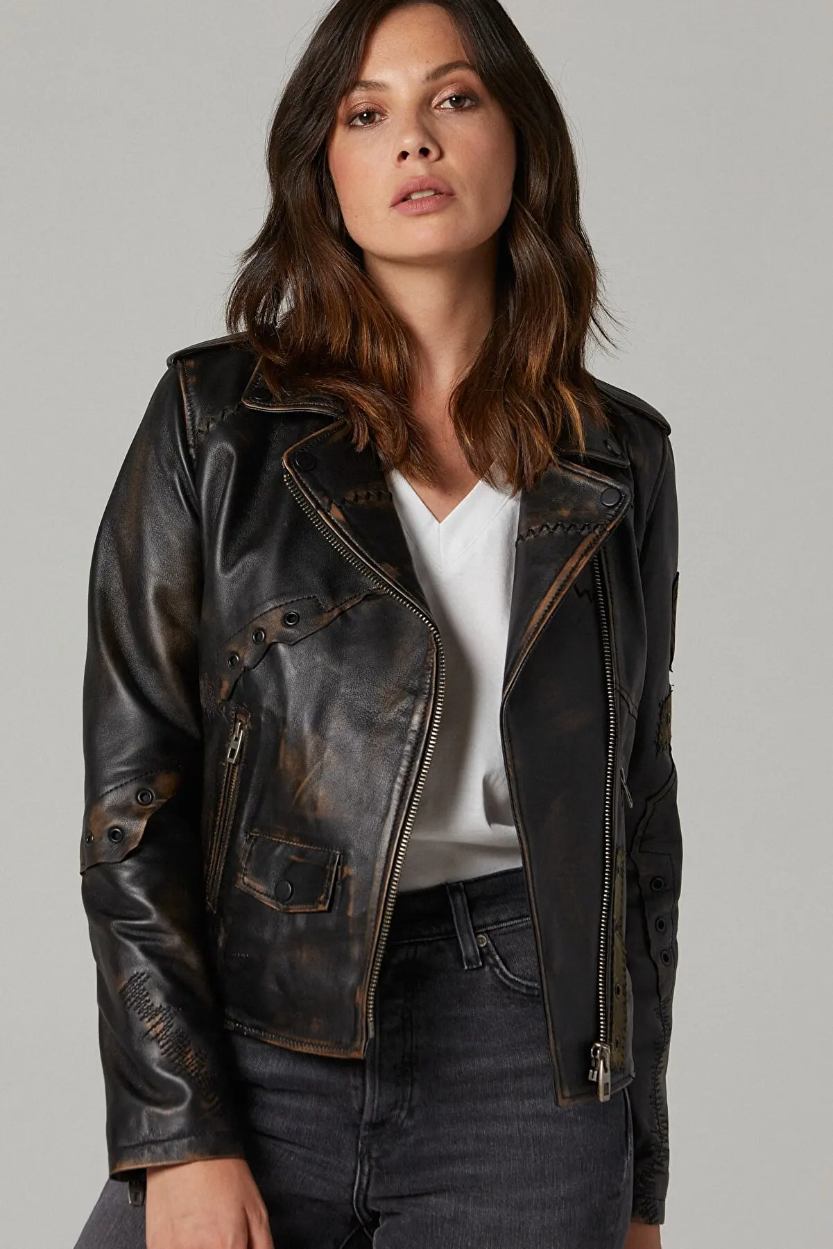 Genuine Sheepskin Slim Fit Red Biker Jacket Women Sports Leather Coats Spring And Autumn Fashion Products Keep Warm Waterproof