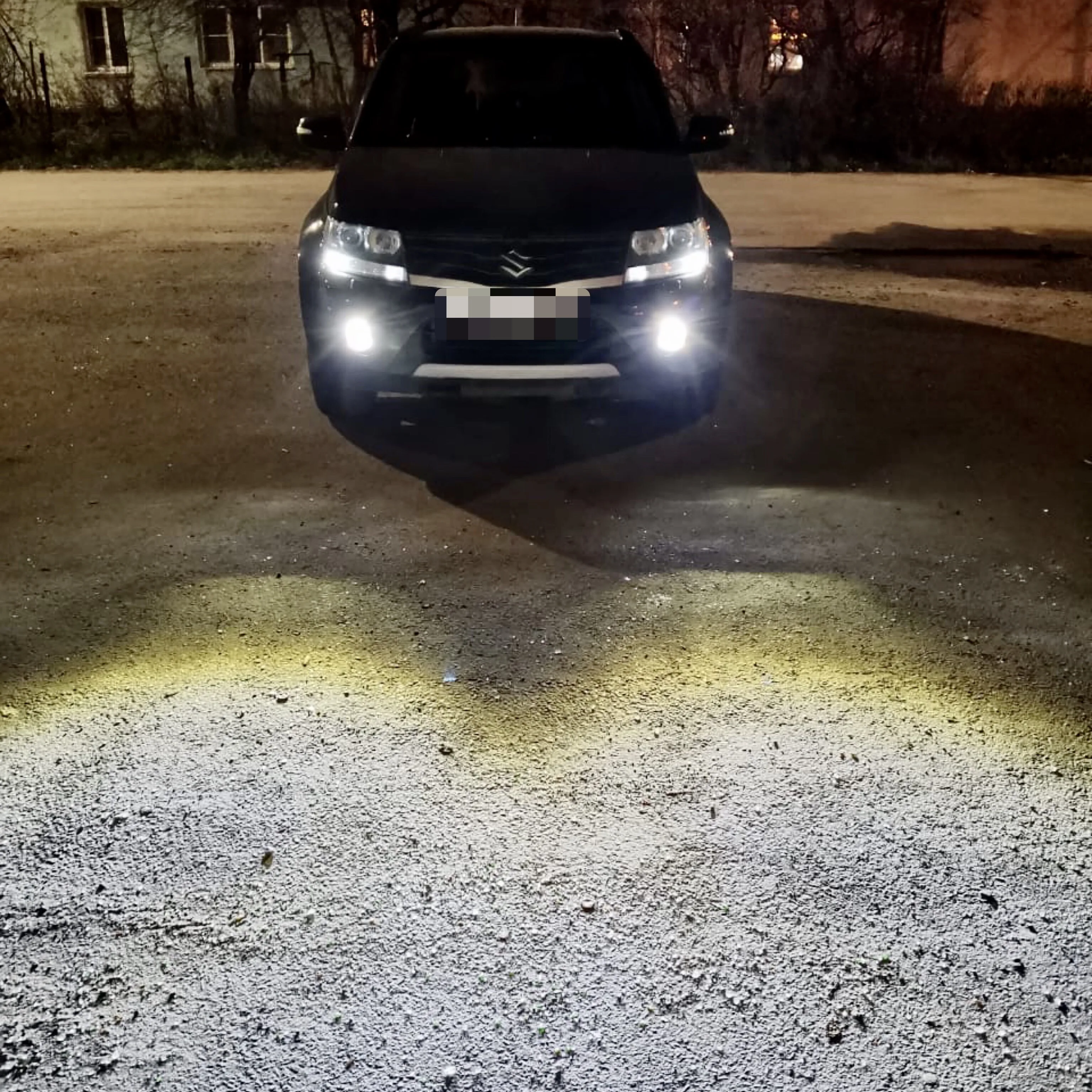 LED ПТФ противотуманные диодные фары Лада Веста Рено Форд Ford Мицубиси Пежо Ситроен