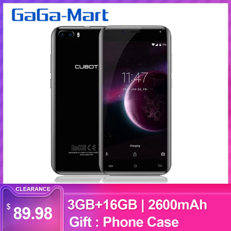 Чехол для Cubot Magic 4G Смартфон Android 7,0 MTK6737 Quad-Core, 3 Гб оперативной памяти+ 16 Гб 13.0MP+ 2.0MP 5,0 дюймов HD 1280*720p мобильного телефона