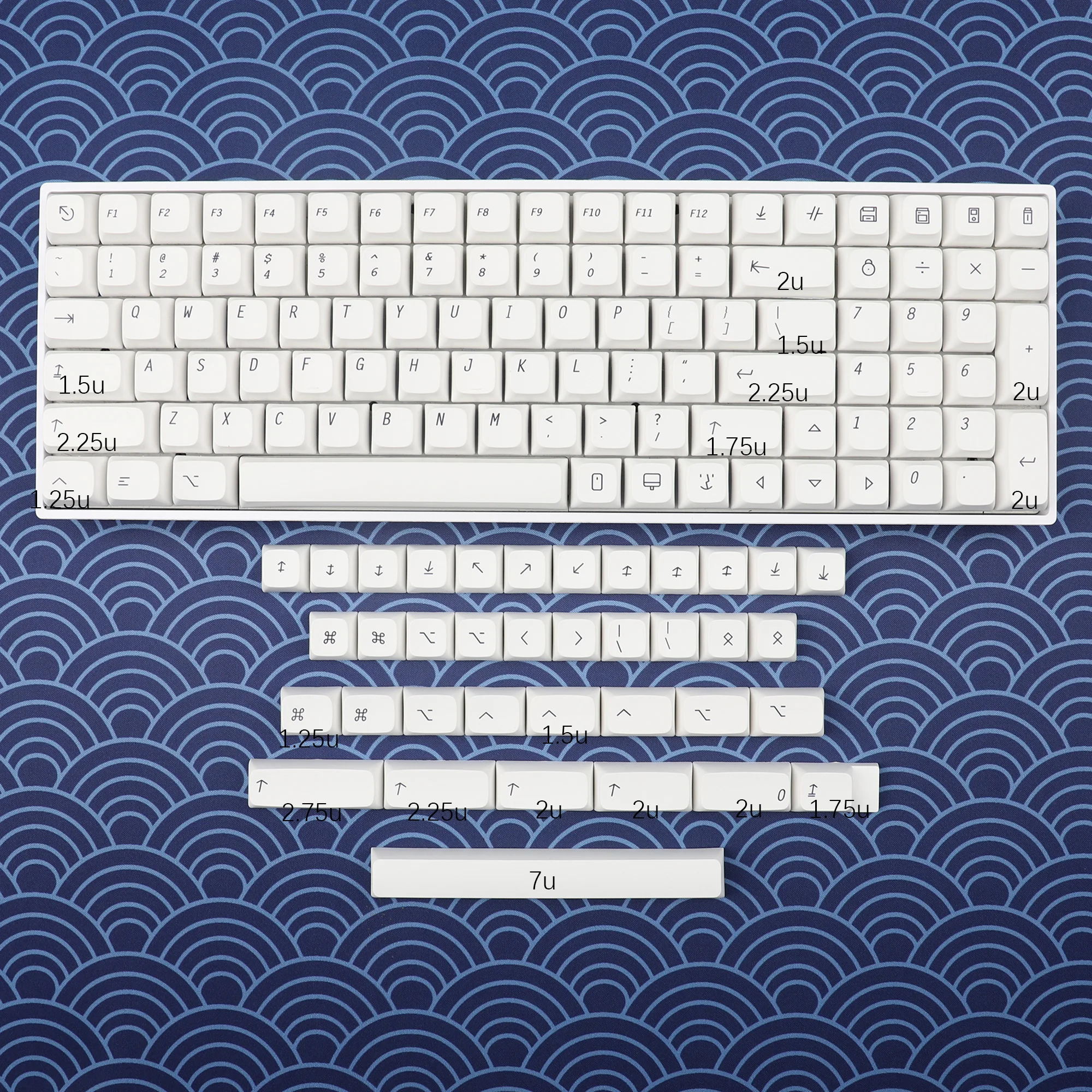 YMDK 137 Mac колпачки клавиш XDA профиль нормкор стиль краситель Sub PBT белый для 104 TKL 60% 96