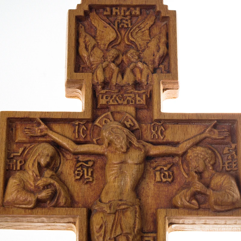 Крест Христианский ортодоксальный деревянный резной. Carved Christian cross|Настенные