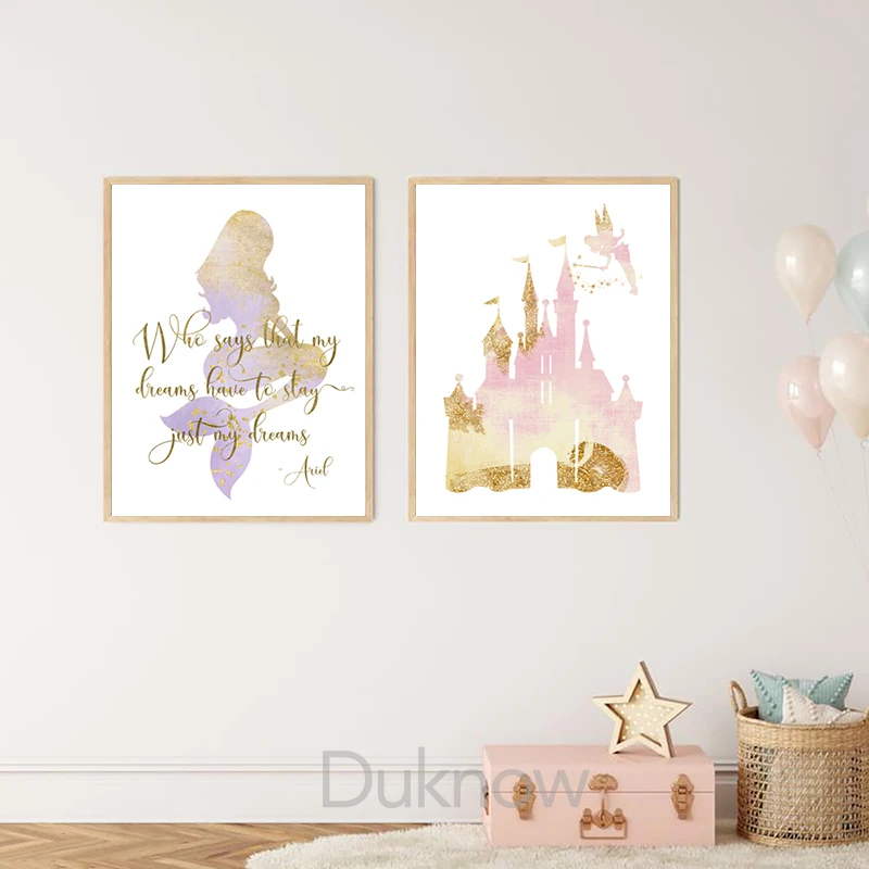 Классическая мультяшная аниме Принцесса дневная Акварель Искусство Живопись