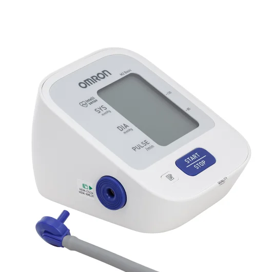 Тонометр OMRON M2 Basic/измерение артериального давления и частоты пульса/Адаптер