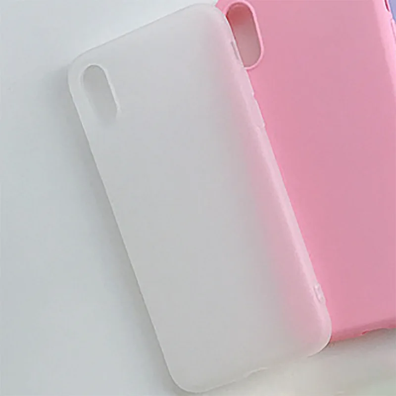 Ultra-thin silicone case Compatible with iPhone 12 11 Pro Max Mini Xs Max XR 7/8 Plus 6G / 6S Case Candy colors