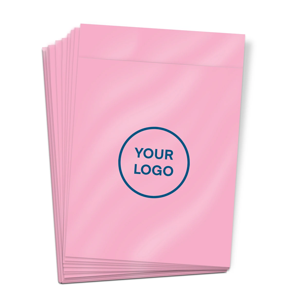 Розовые пластиковые пакеты для почтовых отправлений полиэтиленовые с