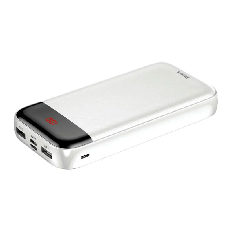 Внешний аккумулятор Baseus Mini Cu Digital Display Power Bank 20000 мА*ч (PPALL-CKU02) белый | Мобильные