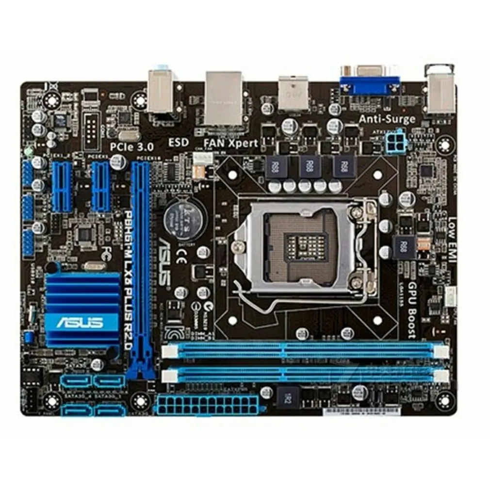 

For ASUS P8H61-M LX3 PLUS R2.0 Computer Motherboard LGA 1155 DDR3 For Intel H61 P8H61 Desktop Mainboard SATA II PCI-E X16 Used