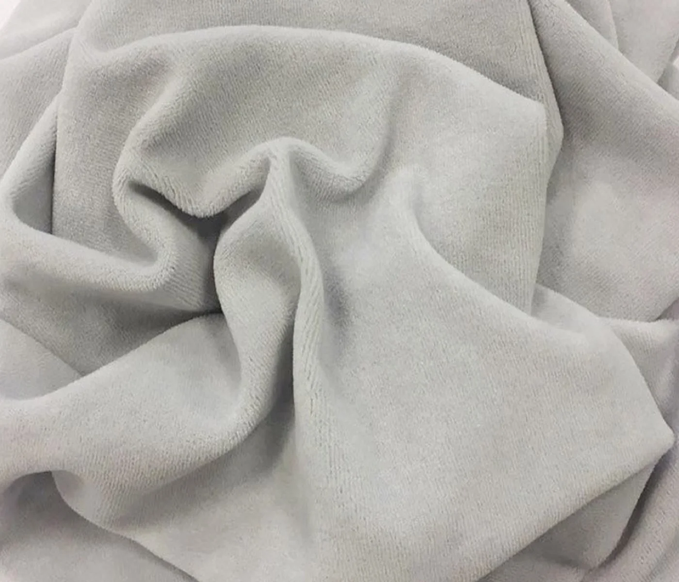 Тонкий Велюр (Пенье) 240г р/м2/180с м/100см Светло Серый|Ткань| |