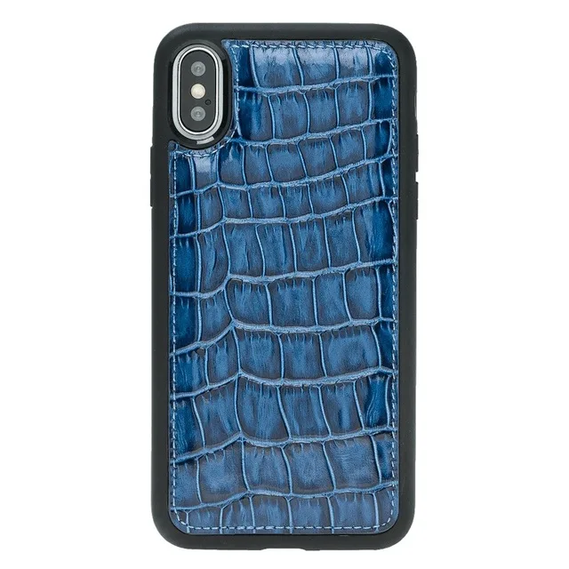 

IPHONE X CROCO BLUE LEATHER SHEATH 317050244