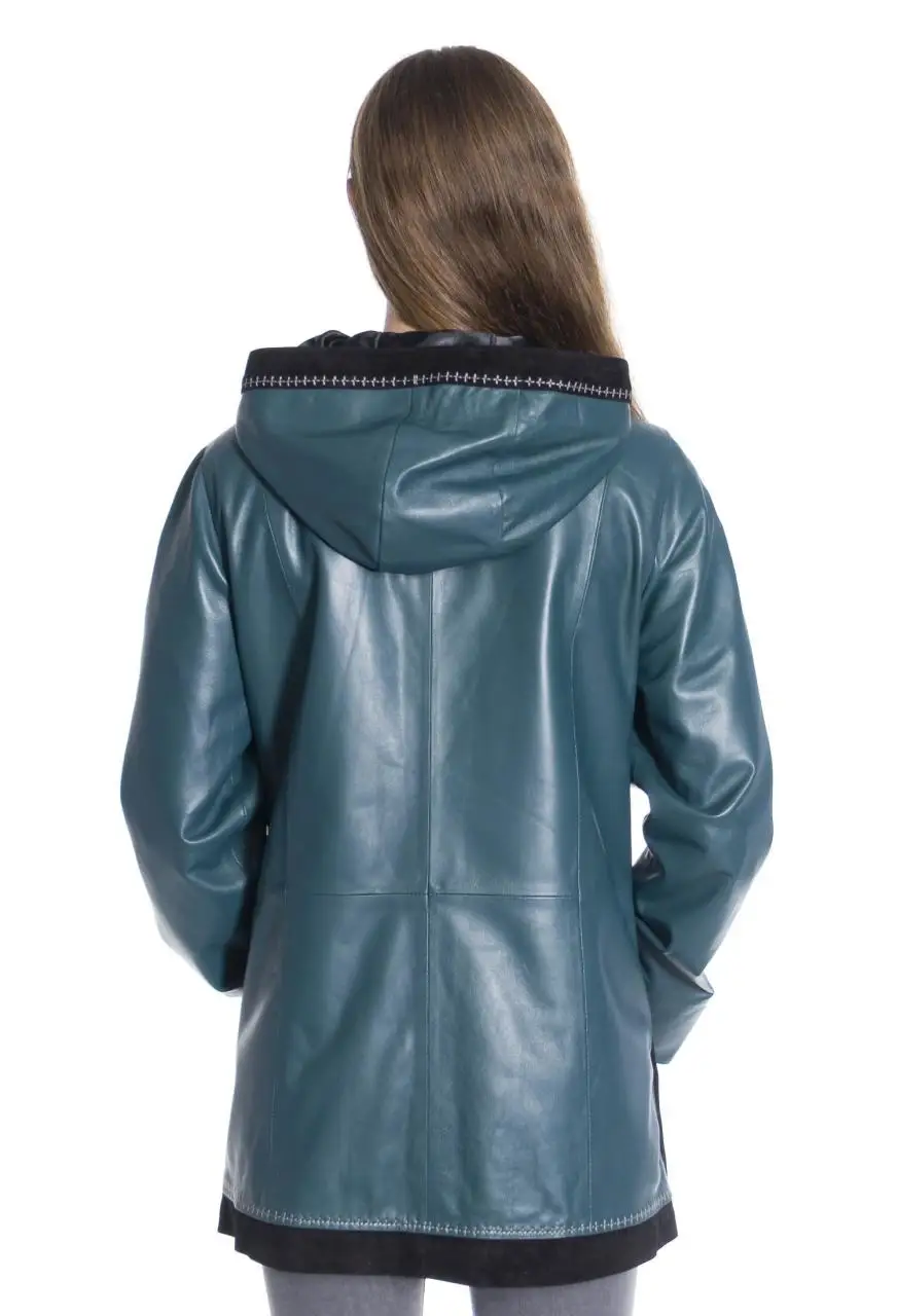 Women winter leather jacket winter Leather Jacket Genuine Real Leather Jacket leather Coat lambskin coat Female Parka Genuine
