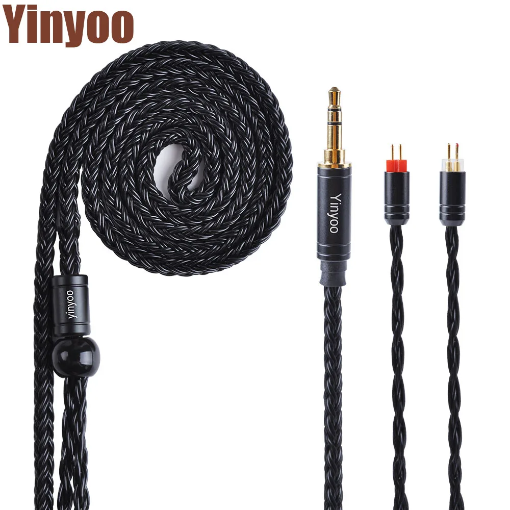 16-жильный посеребренный кабель для наушников AK Yinyoo 2 5/3 5/4 4 мм с MMCX/2pin/QDC PRO AS10 C12 BLON