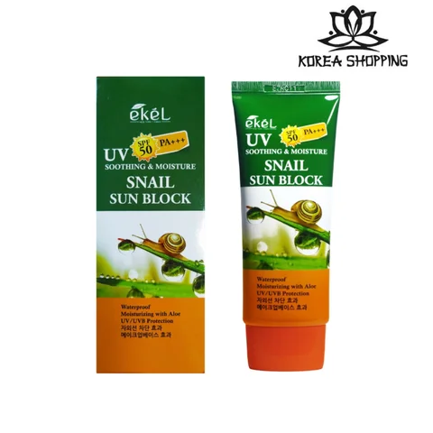 Ekel Soothing And Moisture Sun Block SPF50+ Крем солнцезащитный.Косметика Кореи.Оригинал. - изображение