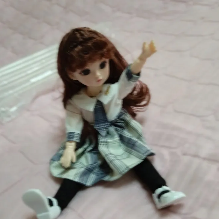 1 6 Bjd Doll With Clothes 30 Cm Fat Baby Doll College Style Jk Uniform Dress Dress Up Doll Girl Toy Baby Toys Dolls Aliexpress