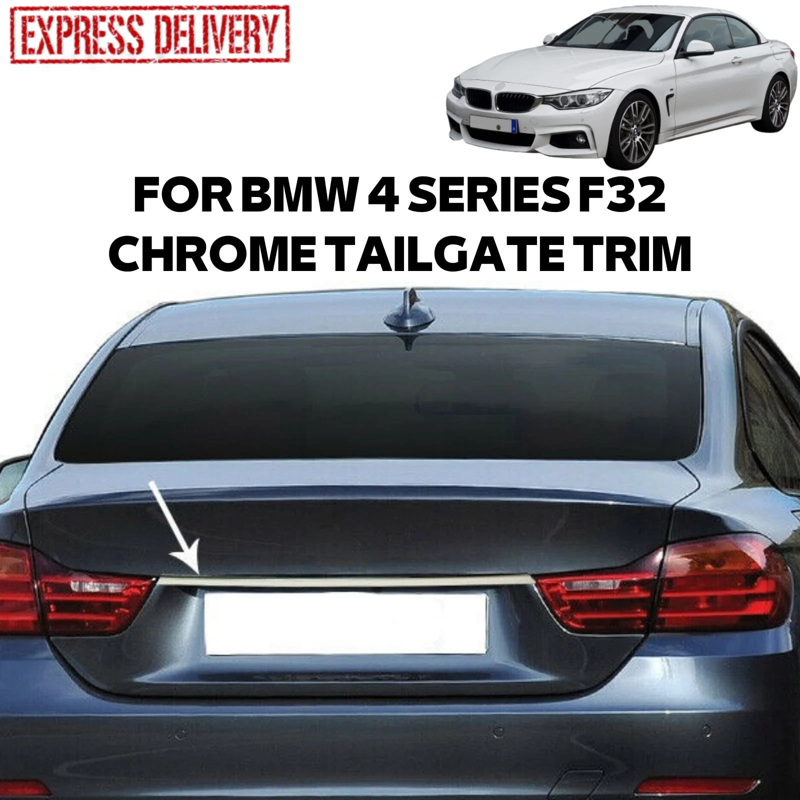 

Хромированная накладка на заднюю ручку багажника для BMW, 4 шт., F32 2014-2021, автомобильные аксессуары из нержавеющей стали, новая модель