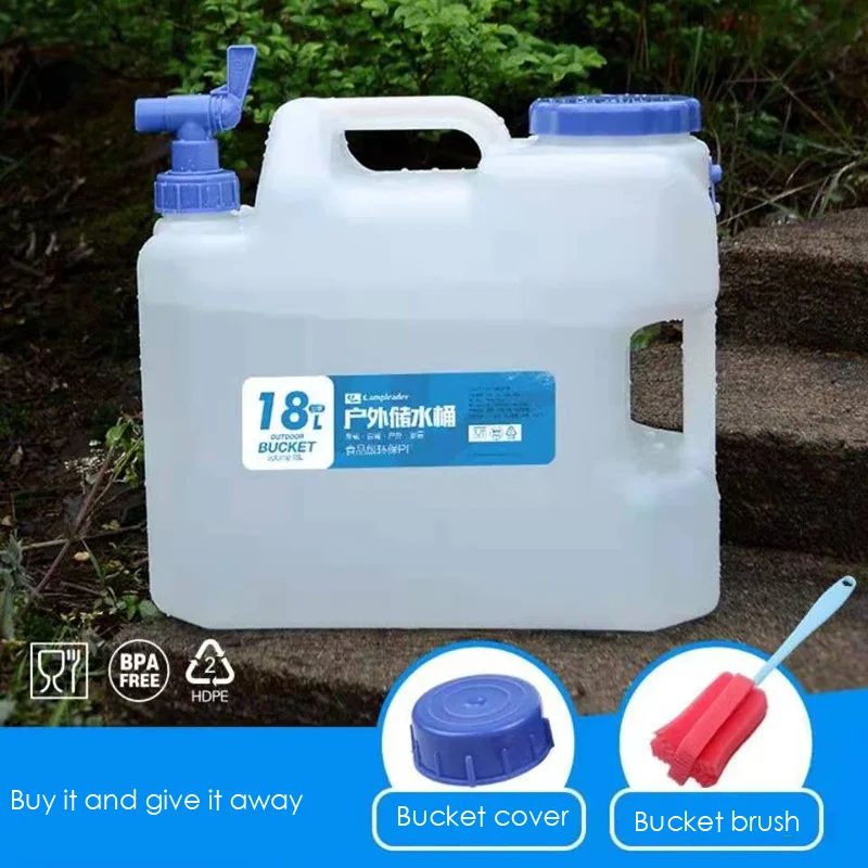 

pure water bucket big mouth water storage bucket PC outdoor with leading mineral water bucket car wide mouth tea table