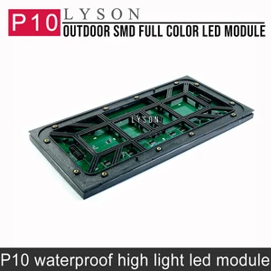 Открытый P10 SMD полноцветный светодиодный модуль видео дисплея 3 в 1 32*16 пикселей 14 сканирования