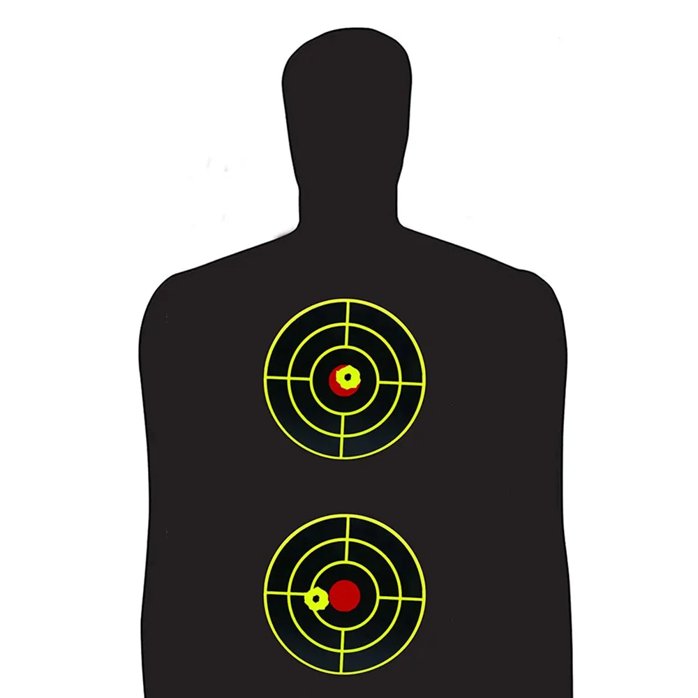 100pcs Splatter Target Stickers Roll 3&quot Inch Adhesive Reactive Targets for Shooting BB Pellet Airsoft Guns |