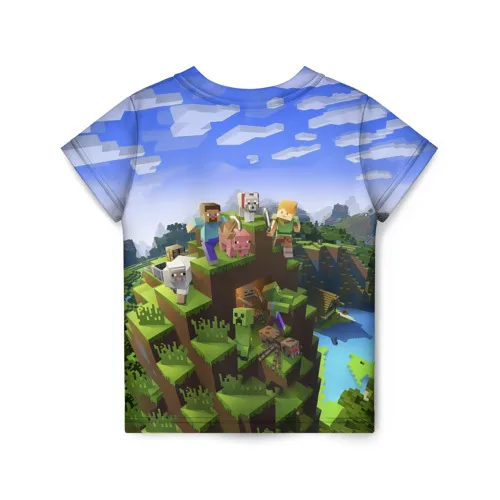 Детская футболка 3D Дмитрий - Minecraft
