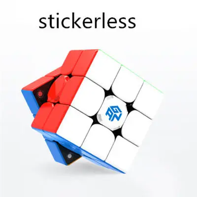 stickerless GAN356 i Magnetic 3x3 Magic Cube GAN356i 3x3 cube gans 3x3x3 cube Magnetic Online Competition Cube GAN 356 i Magnetic Magic cubo - Цвет: stickerless