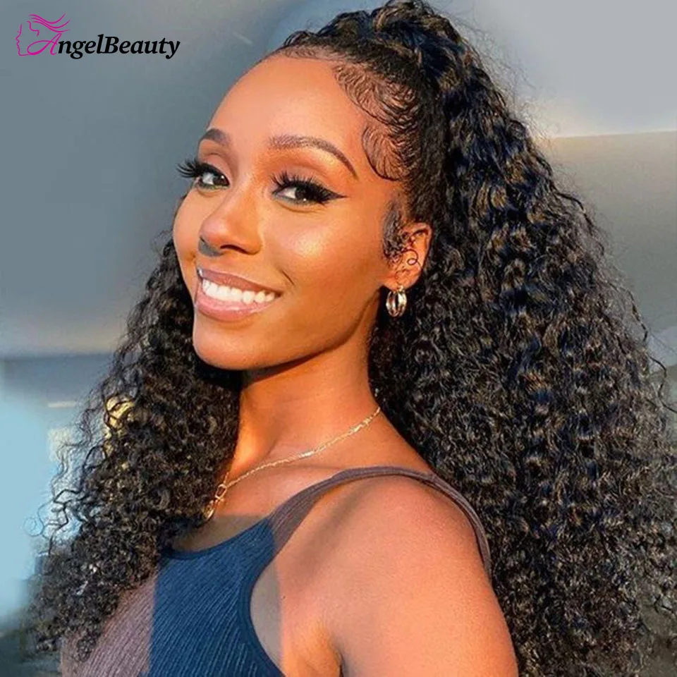 28 30 inch Kinky Curly Wig HD Lace Front Human Hair Wigs for Women Jerry Curly Lace Frontal Wig 13x4 Deep Curly Lace Front Wig