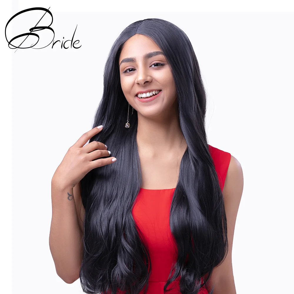 Парик для косплея невесты длинный волнистый парик женщин синтетический